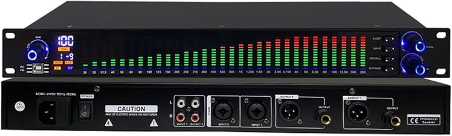 Amazon.co.jp: 31バンドパラメトリックEQイコライザー、10プリセット